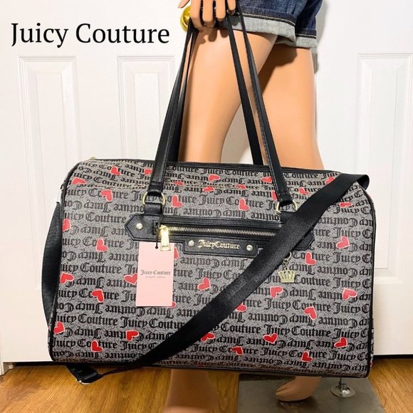 Juicy Couture Bags Juicy Couture Gothic Logo Heart Weekender Duffel